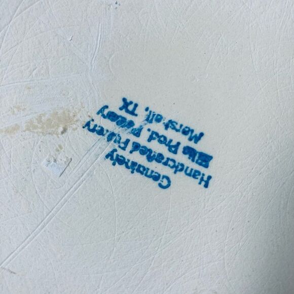 Texas Bluebonnets Heart Shaped Pottery Bowl Dish Large - Picture 5 of 5